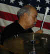 Playing infront of the Flag.jpg (72973 bytes)